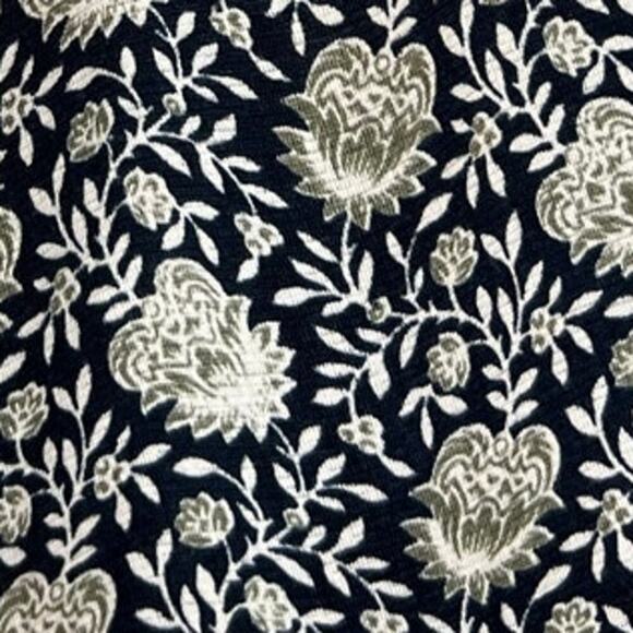 MAX STUDIO Couper Cut Sleeveless Dress Floral Print Blue Size Medium - Picture 8 of 10